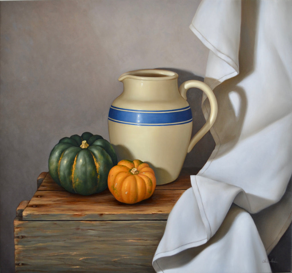 STILL LIFE WITH PUMPKINS & PITCHER