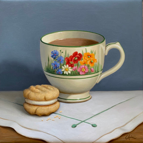 Tea, Late Afternoon - Catherine Abel as art print or hand painted oil.